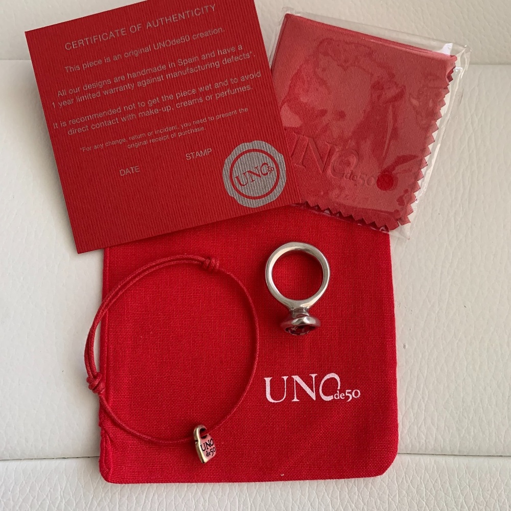 NWT! UNO de 50 Ring "Sor Tija" ANI0424; Size 7.5 - Picture 5 of 9